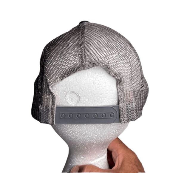 Peloton Captiv8 Mens Adjustable Mesh Back Trucker Hat Cap Blue Gray One Size - Picture 4 of 6